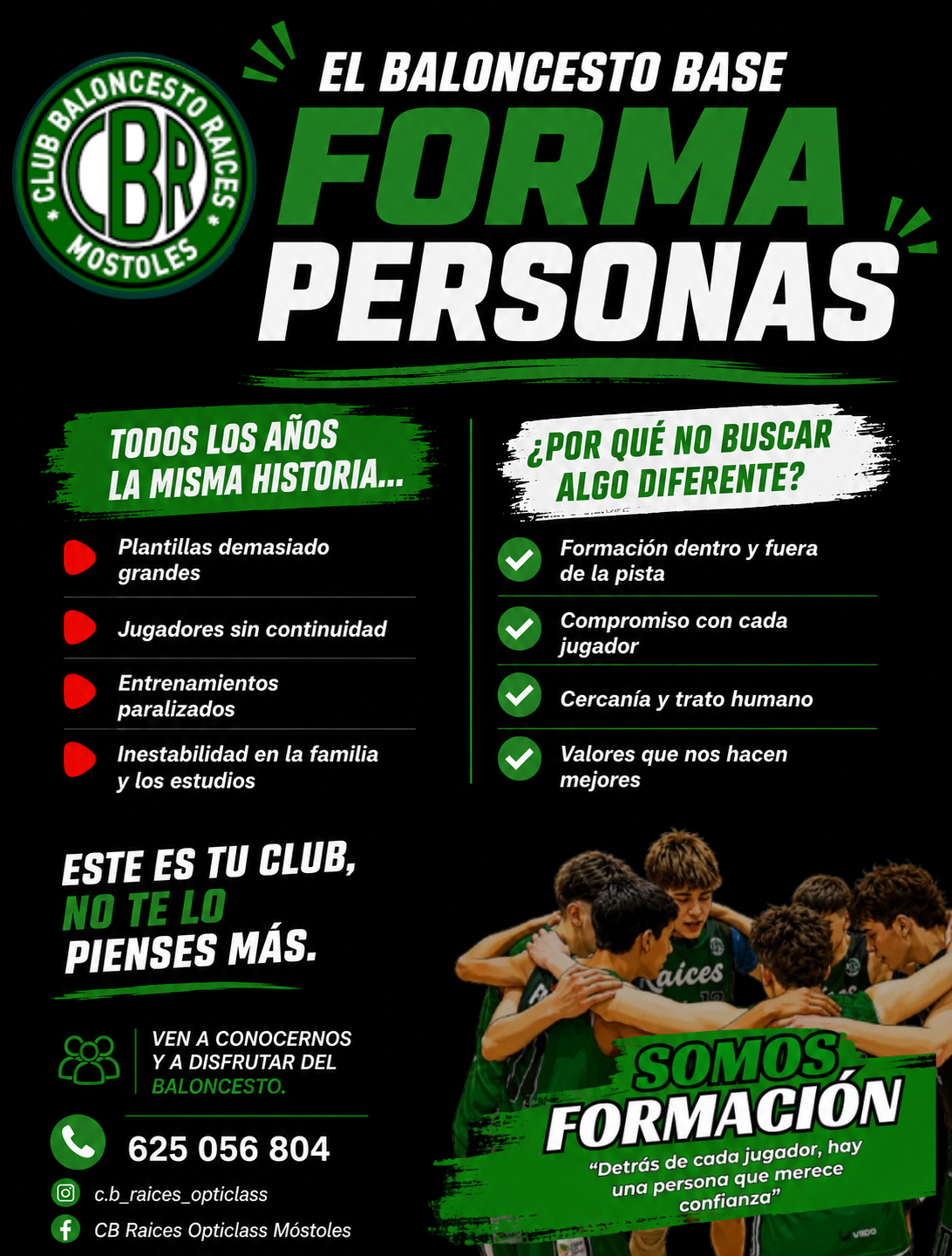 Comunicado Oficial CB Raíces - Cartel 1